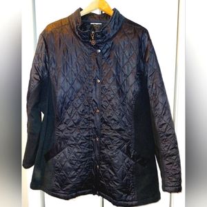 Long Lightweight Quilted Car Coat